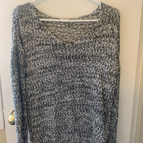 Garage grey off one shoulder sweater